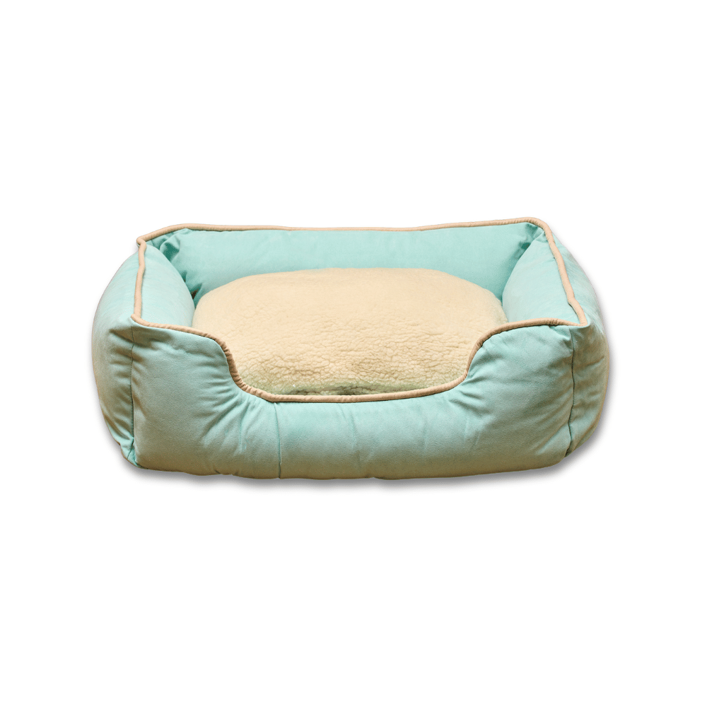 Cama Rectangular Ovejero Verde Aguamarina Kanu Pet para Perro - {{ Kanu Pet }}