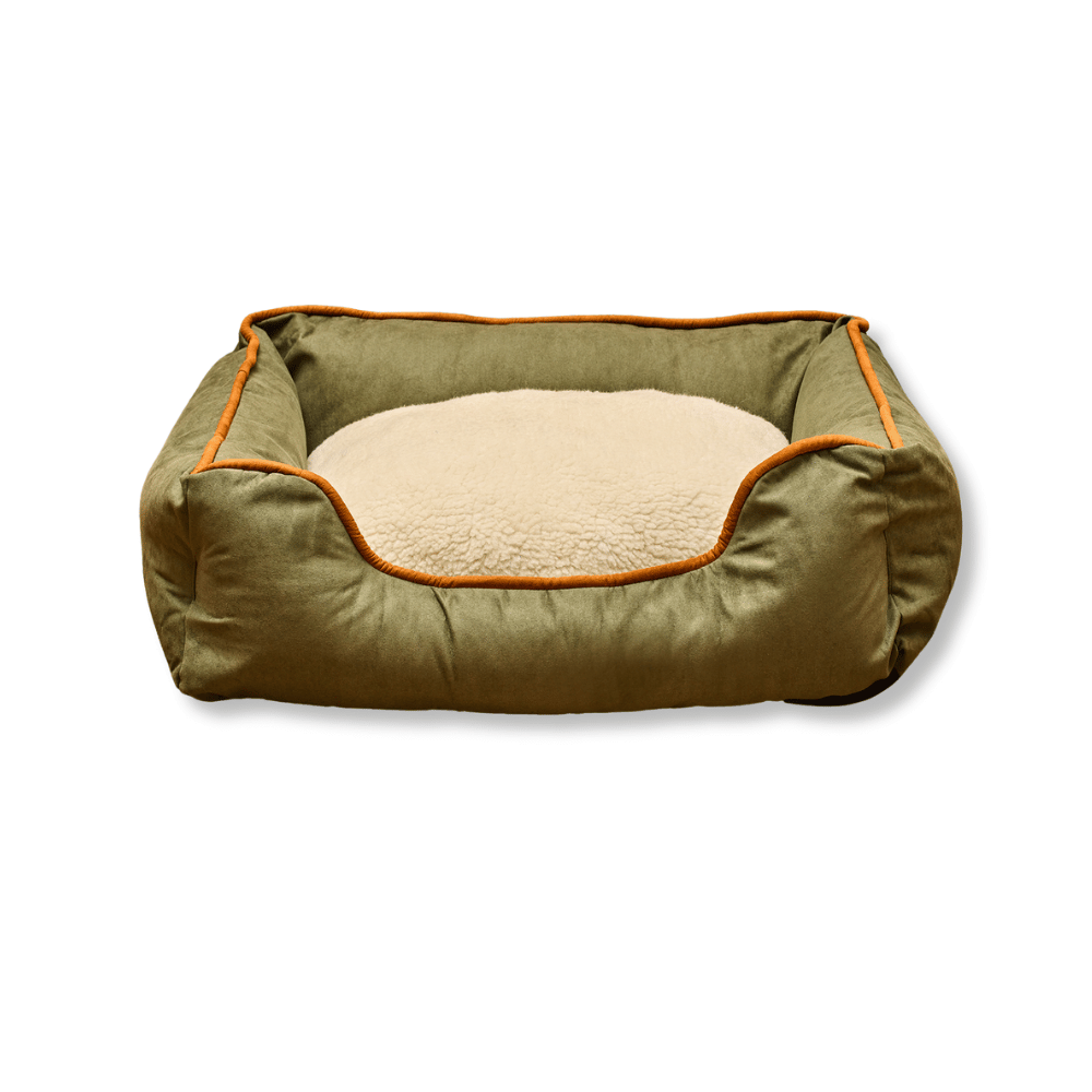 Cama Rectangular Ovejero Verde Militar Kanu Pet para Perro - {{ Kanu Pet }}