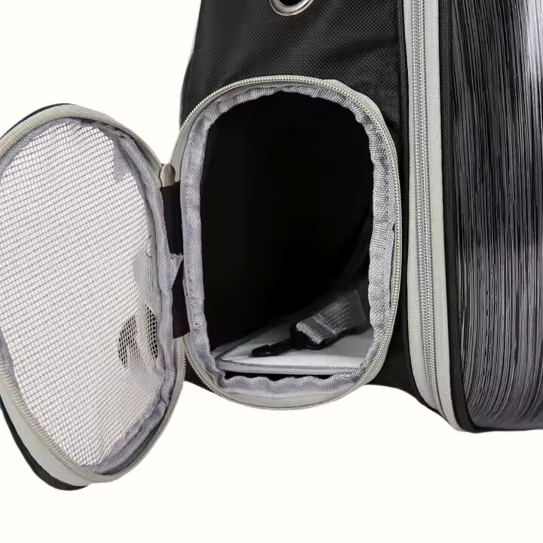 Cápsula Morral Negro Kanu Pet para Gato