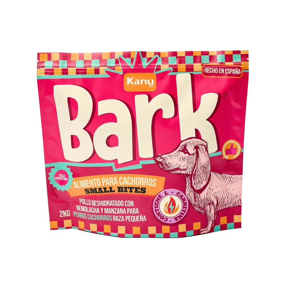 Alimento seco Bark Small Bites Pollo Kanu Pet para Perros Cachorros Razas Pequeñas