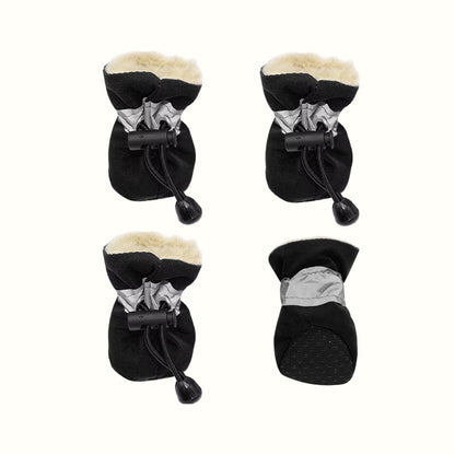Botas Impermeable con Peluche Negro Kanu Pet para Perro