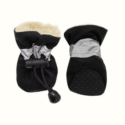 Botas Impermeable con Peluche Negro Kanu Pet para Perro
