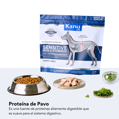 Alimento Medicado Kanu Vet Piel y Estómago Sensible para Perro Adultos - {{ Kanu Pet }}