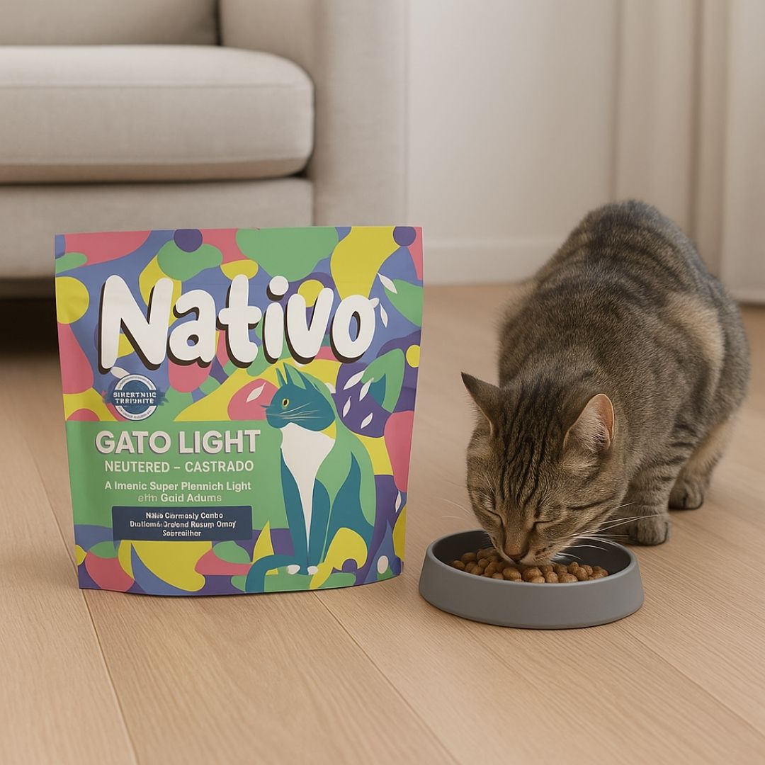 Alimento Seco Nativo Light Conejo/Pavo Kanu Pet para Gato Castrado