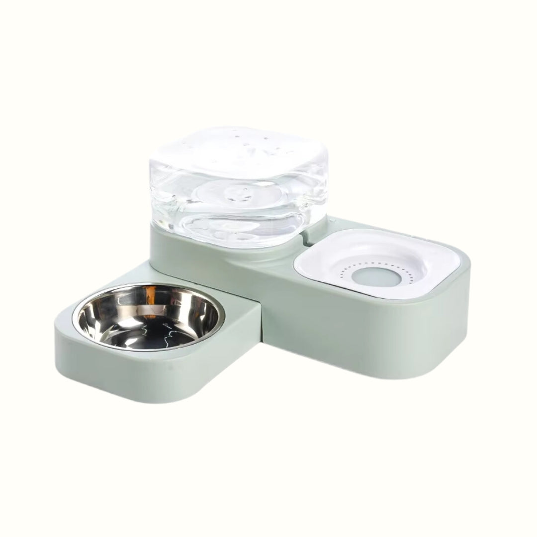 Comedero Doble con Recarga Automatica Kanu Pet para Perro y Gato