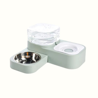 Comedero Doble con Recarga Automatica Kanu Pet para Perro y Gato