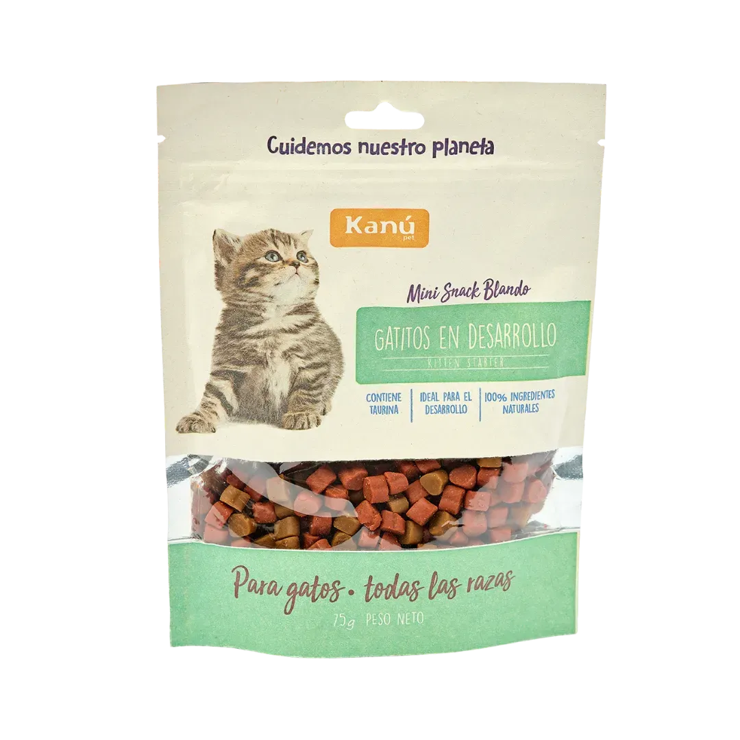 Galletas Blandas Kanu Pet Gatitos en Desarrollo y Apoyo al Crecimiento Muscular