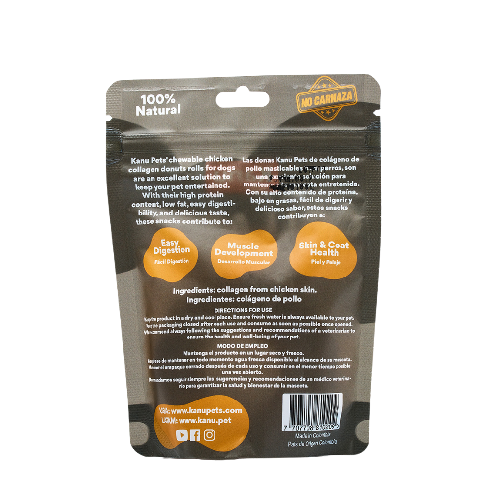 Snack Dona de Colágeno de Pollo Kanu Pet para Perro. No es Carnaza - {{ Kanu Pet }}