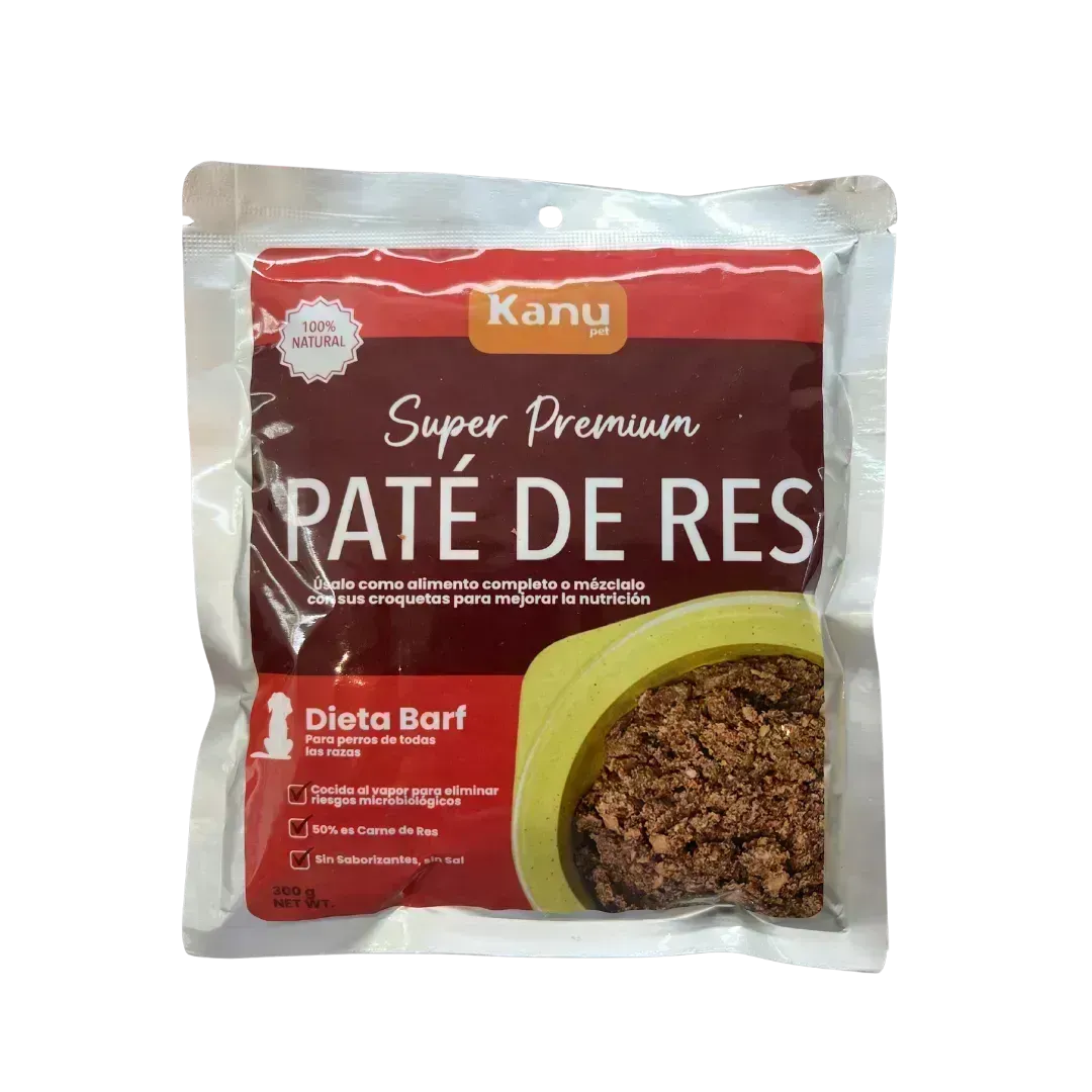 Alimento Húmedo Paté de Res Kanu Pet para Perros