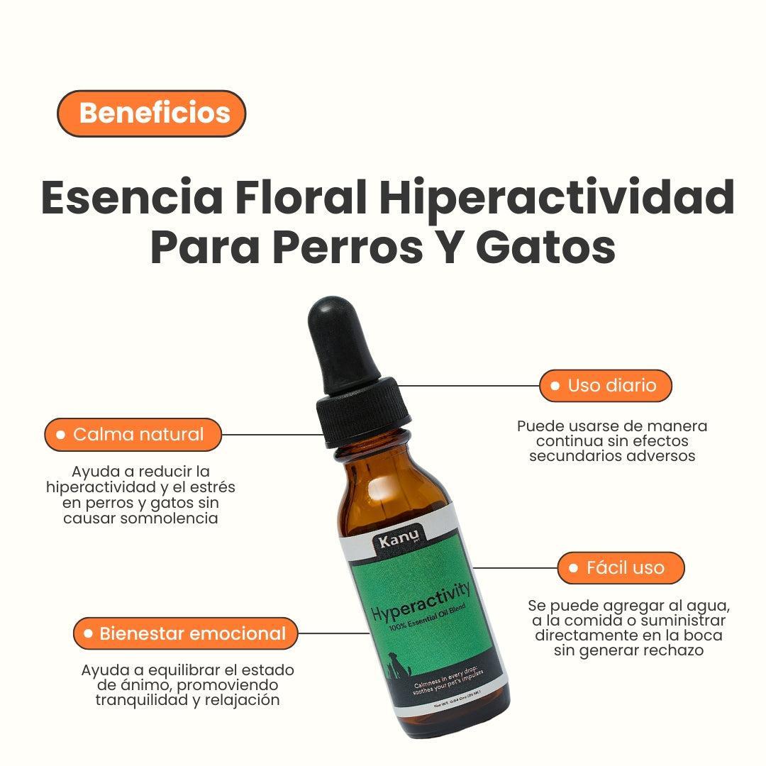 Esencia Floral Hiperactividad Kanu Pet para perros y gatos