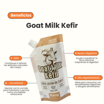 Kéfir Leche De Cabra Natural Kanu Pet Para Perro y Gato Bolsa
