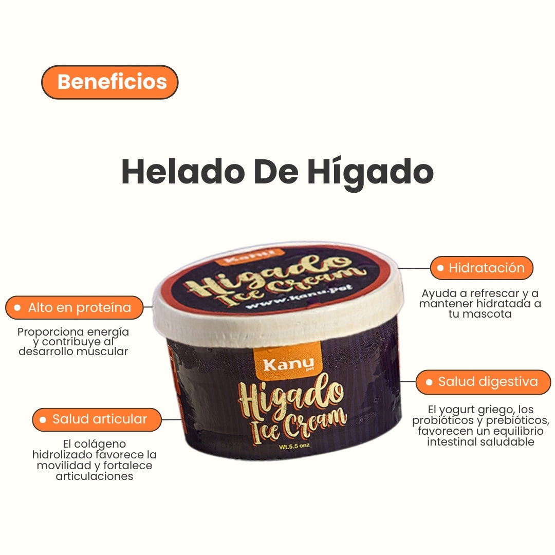 Kanu Helado Hígado Para Perro y Gato