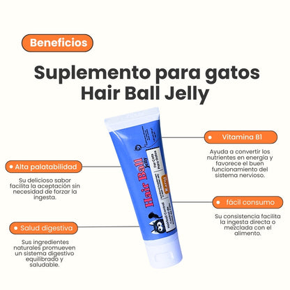 Suplemento Bolitas de Pelo Jalea para Gatos