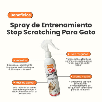 Spray de Entrenamiento Stop Scratching Kanu Pet para Gato