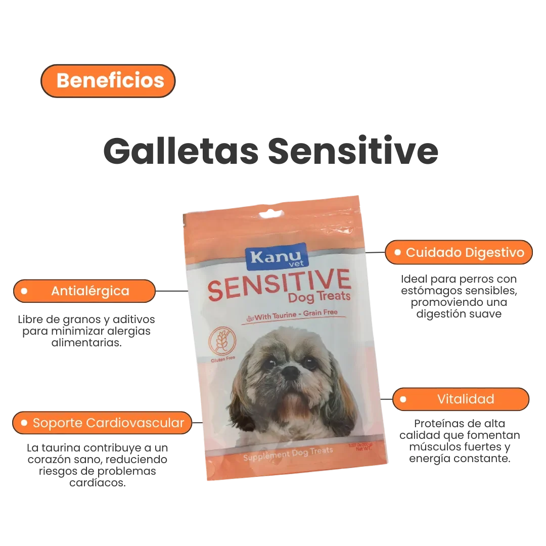 Snacks Kanu Vet Sensitive para perros