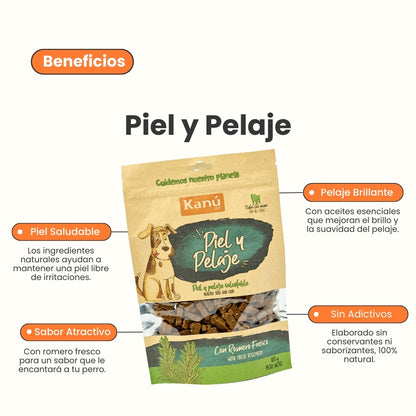 Snacks Galletas Kanu Pet Piel y Pelaje Para Perro
