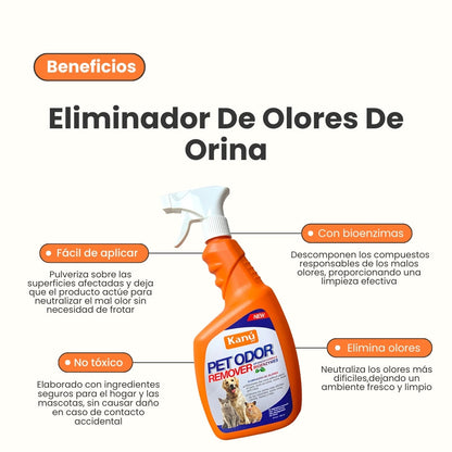 Eliminador de olores de Orina Kanu Pet Odoor Remover 32 Oz