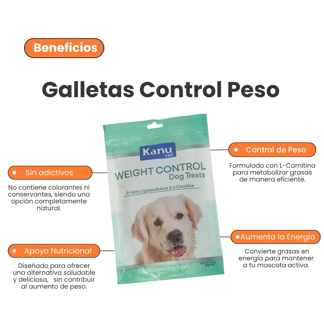 Snacks Kanu Vet Weight Control para perros
