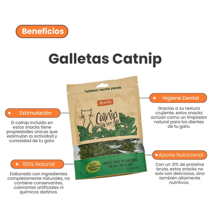 Snacks Galletas Catnip Kanu Pet para Gato
