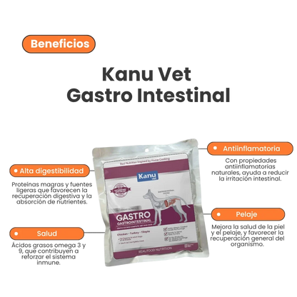 Alimento Húmedo Medicado Kanu Vet GastroIntestinal para Perros Adultos