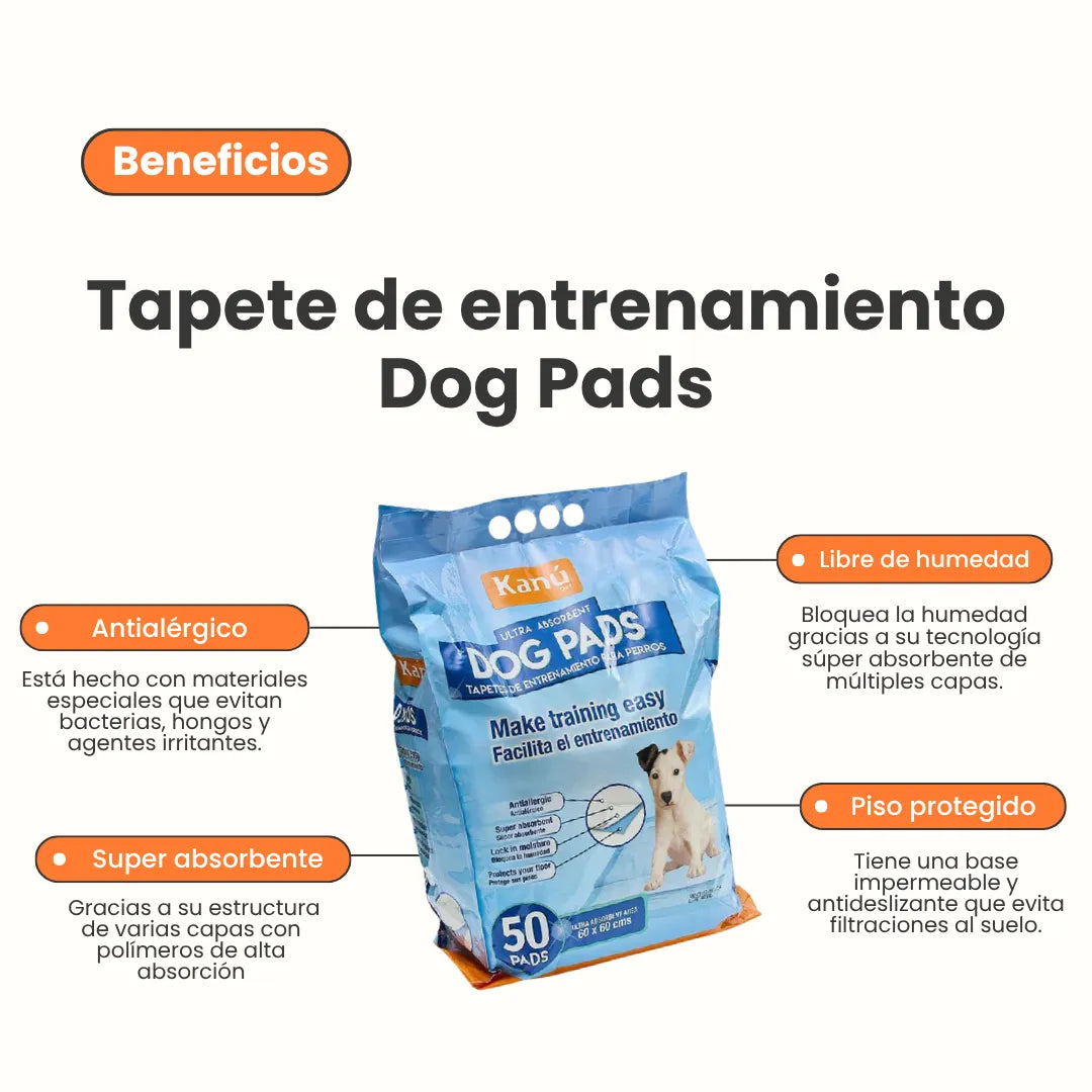Tapete de Entrenamiento perros cachorros Kanu Pet Puppy Pads
