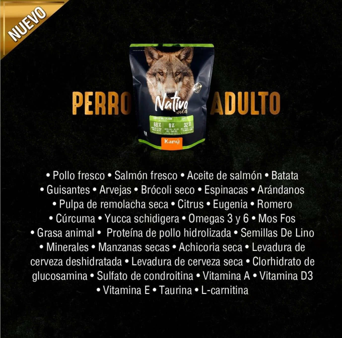 Alimento Grain Free para Perro Adulto Kanu Nativo Wild - {{ Kanu Pet }}