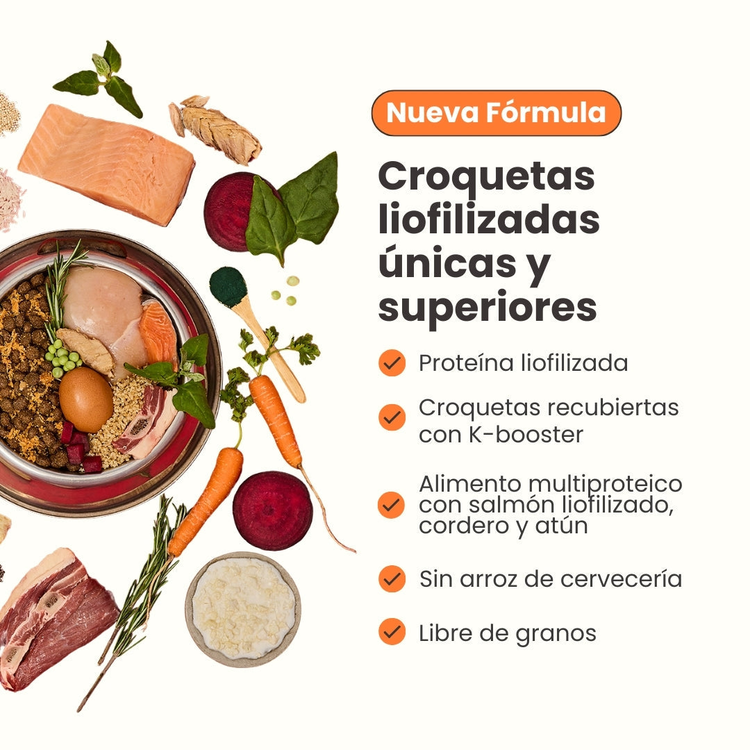 Alimento Seco Nativo K-Booster Salmón, Pollo, Cordero y Atún Kanu Pet para Perro Adulto