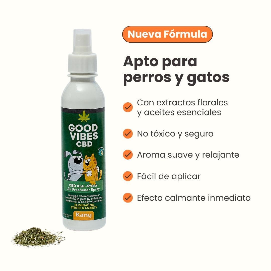 Spray Relajante de CBD Good Vibes para perro y gatos