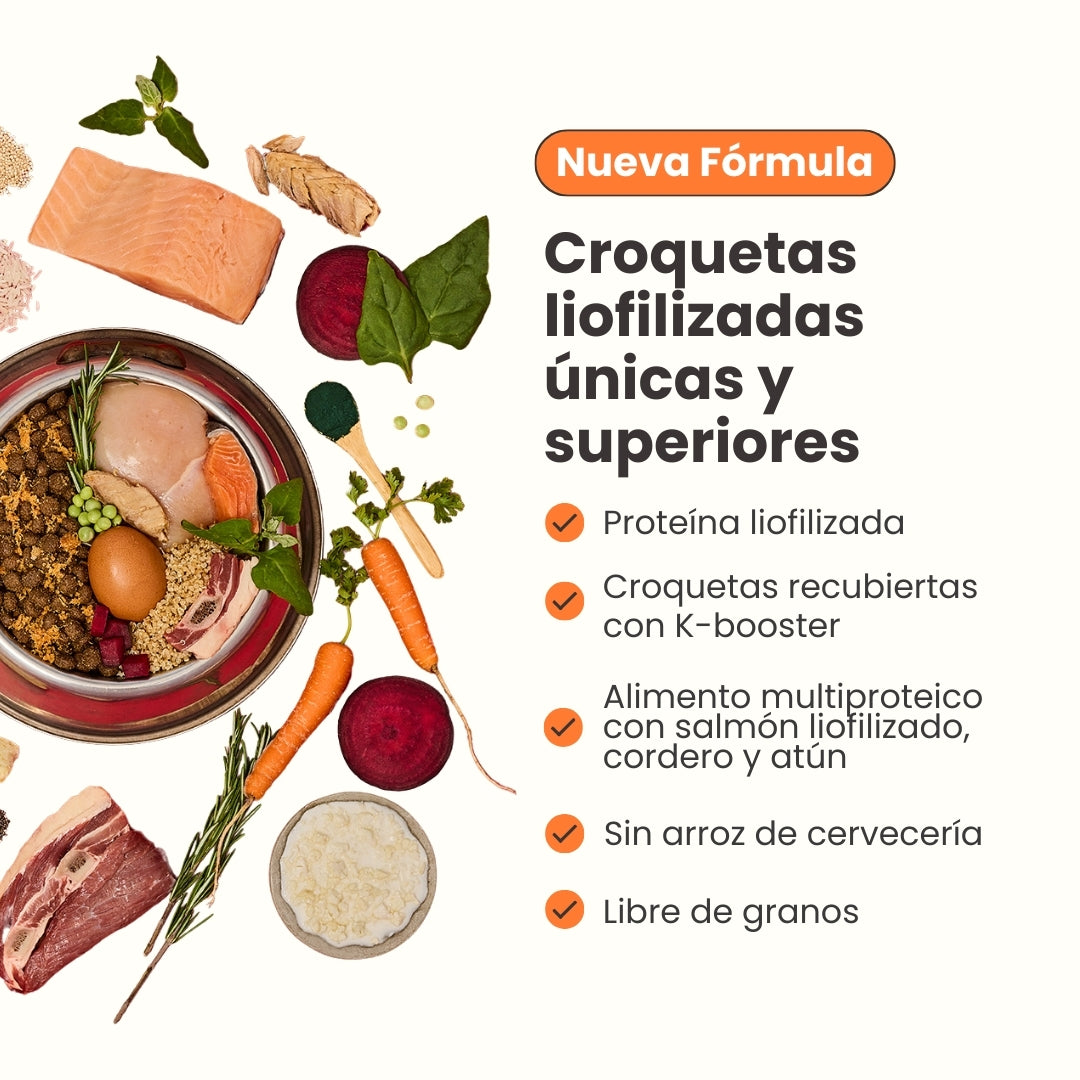 Alimento Seco Nativo K-Booster Salmón, Pollo, Cordero y Atún Kanu Pet para Perro Cachorro