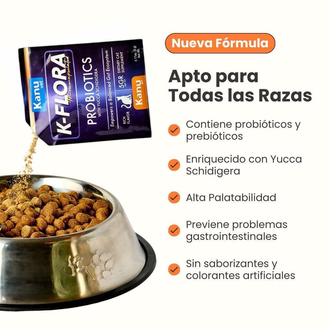 Suplemento Probiótico para gatos K-Flora Sobre