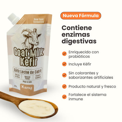 Kéfir Leche De Cabra Natural Kanu Pet Para Perro y Gato Bolsa