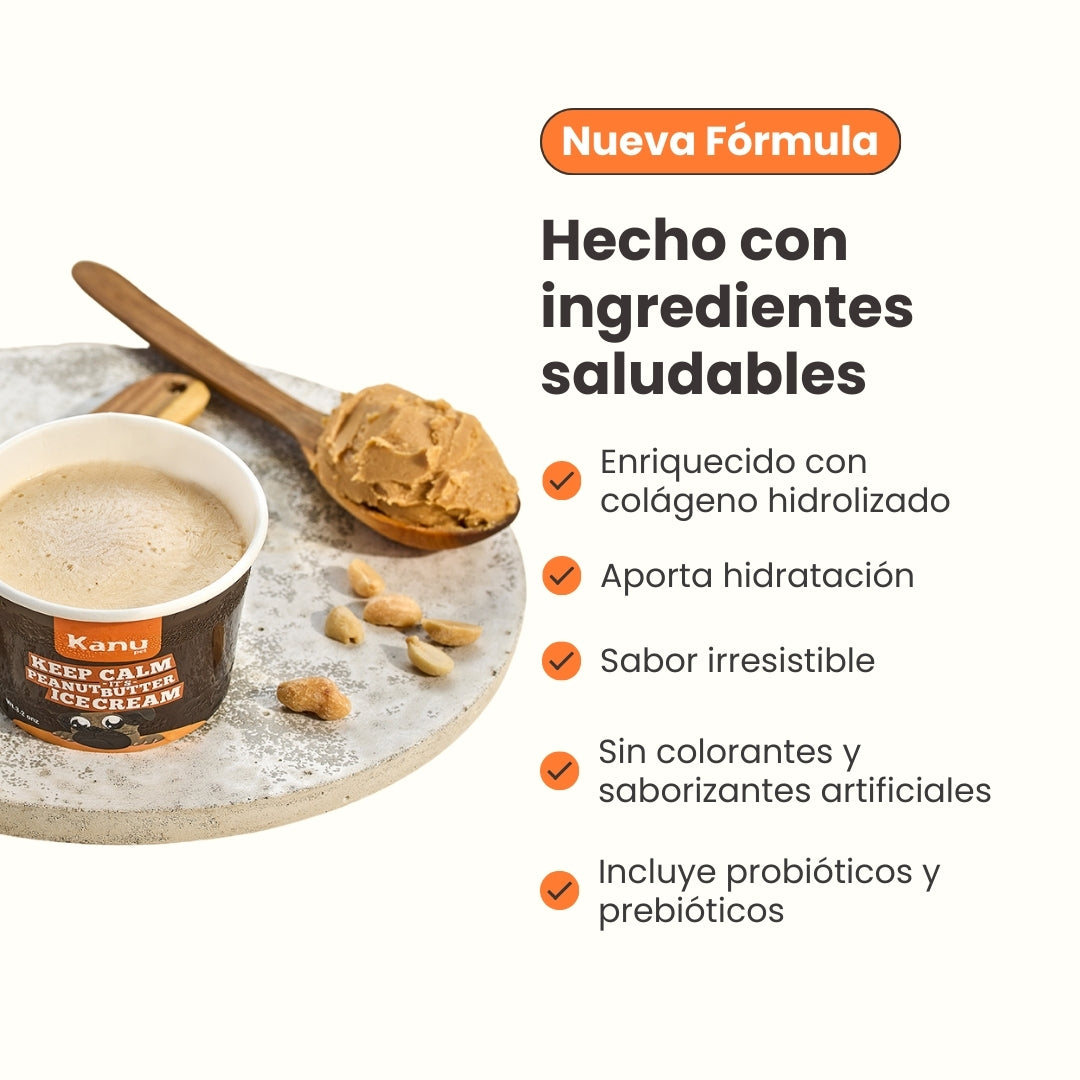 Kanu Helado Mantequilla de Maní Para Perro y Gato