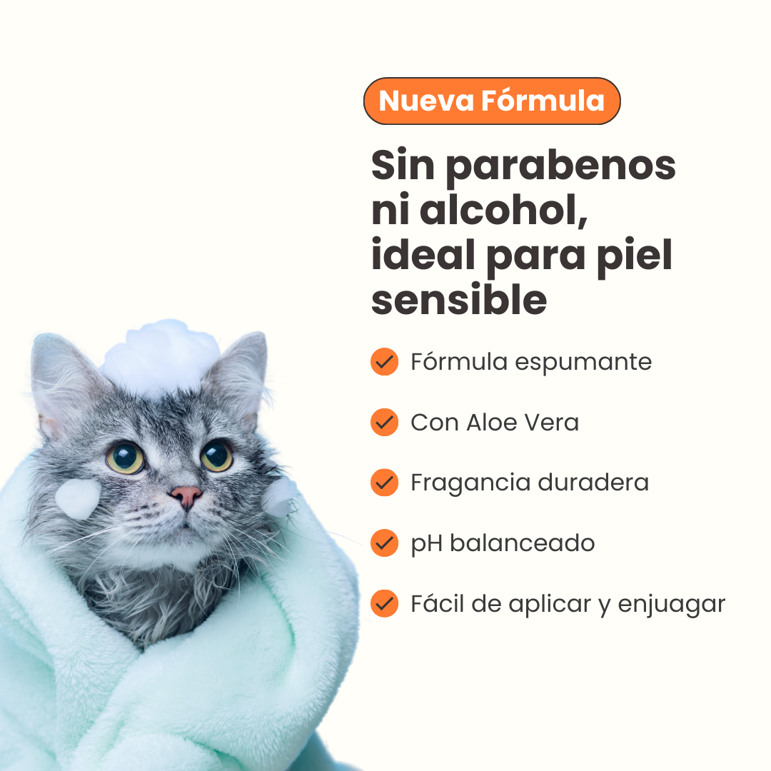 Shampoo con Agradeble Fragancia Kanu Pet para Gato