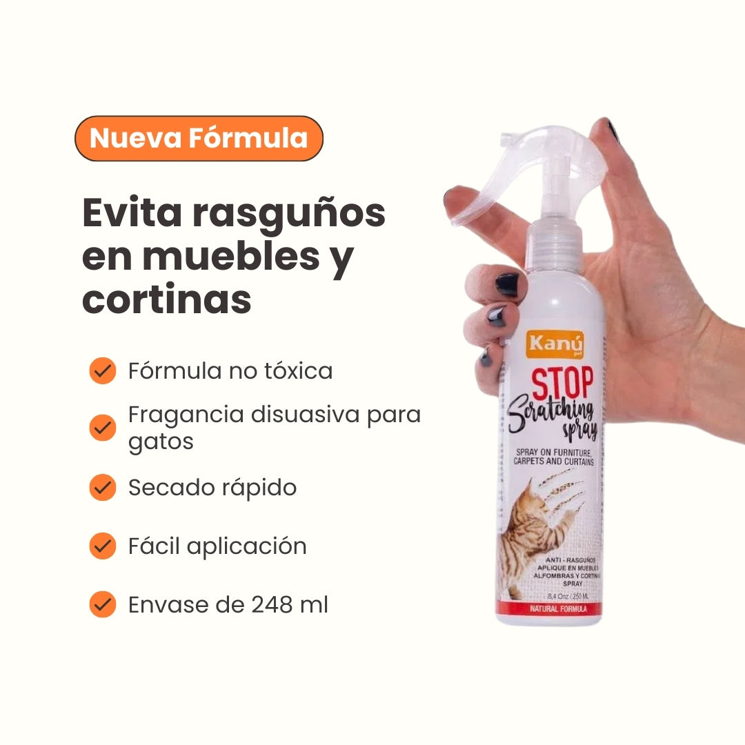 Spray de Entrenamiento Stop Scratching Kanu Pet para Gato