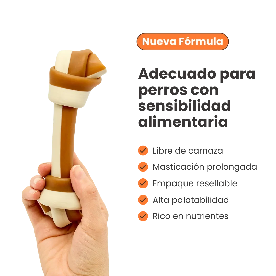 Snack Hueso Grande de Mantequilla de Maní y Batata Kanu Pet Hueso para Perro