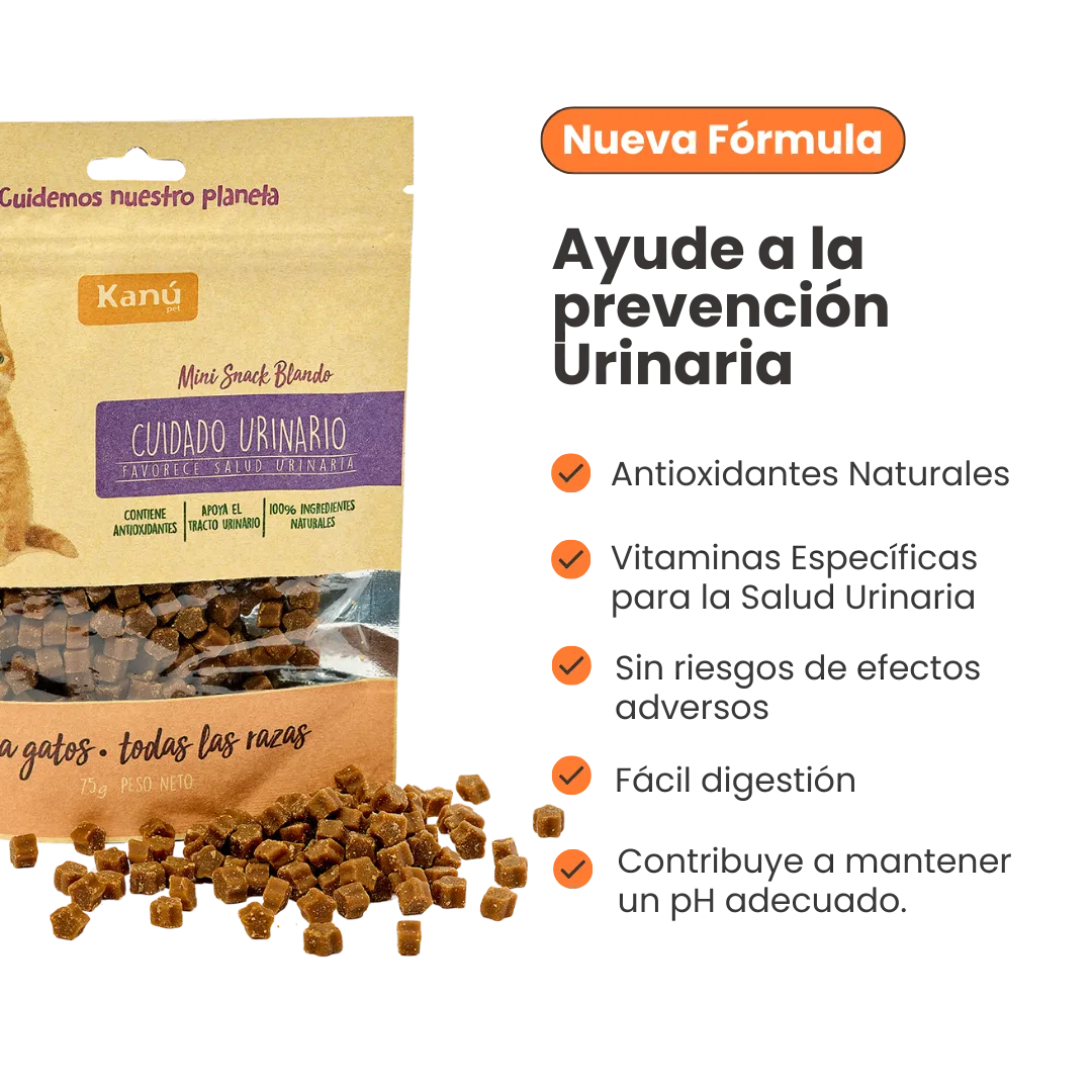 Mini Snacks Blandos Kanu Pet Gatos Cuidado Urinario Para Gato