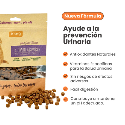 Mini Snacks Blandos Kanu Pet Gatos Cuidado Urinario Para Gato