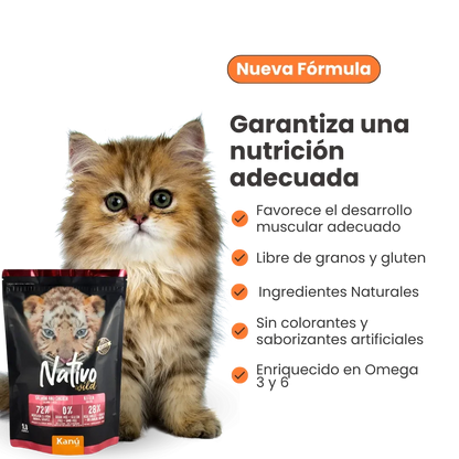 Alimento Seco Grain Free Nativo Wild Kanu Pet para Gatitos