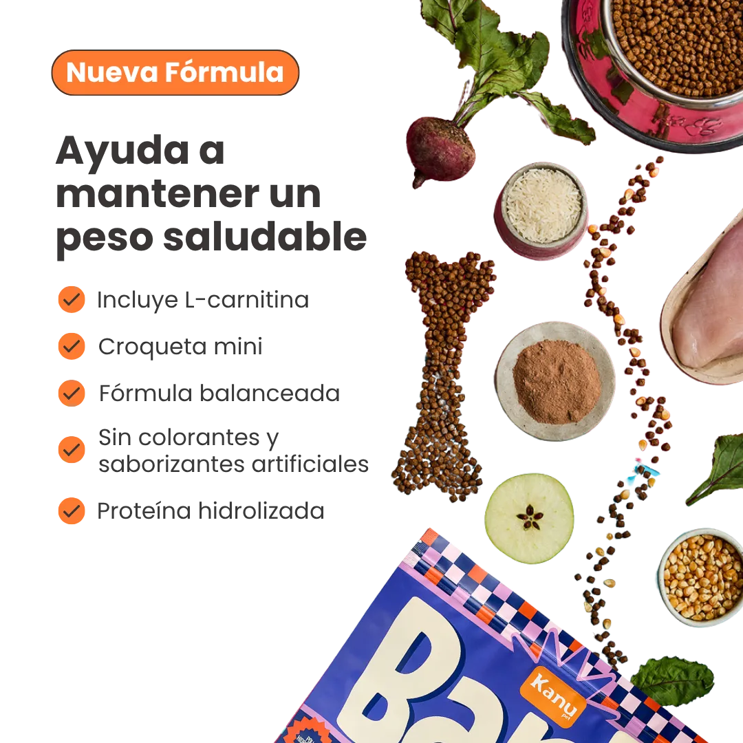 Alimento seco Kanu Pet Bark Small Bites Kanu Pet para adulto razas pequeñas con Pollo