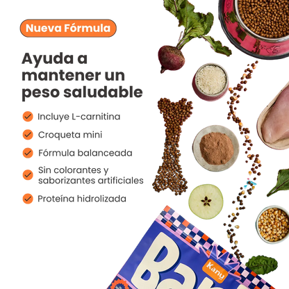 Alimento seco Kanu Pet Bark Small Bites Kanu Pet para adulto razas pequeñas con Pollo