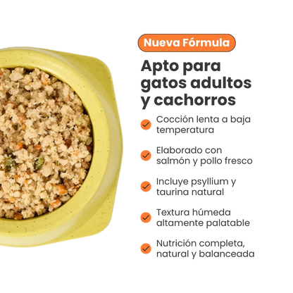 Alimento Congelado Nativo Fresh Salmón Kanu Pet para Gato Adulto y Cachorro