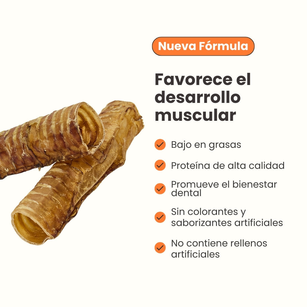 Snack Kanu Pet Traquea de Res para Perro, Un Solo ingrediente 100% natural