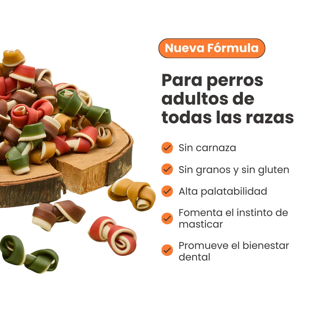 Snacks Huesos Medianos con Sabores surtidos Kanu Weekly Bones para Perro