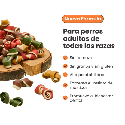 Snacks Huesos Medianos con Sabores surtidos Kanu Weekly Bones para Perro