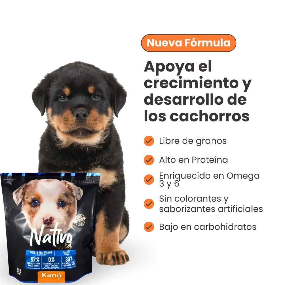 Alimento Seco Grain Free Nativo Wild Kanu Pet para Perro Cachorro