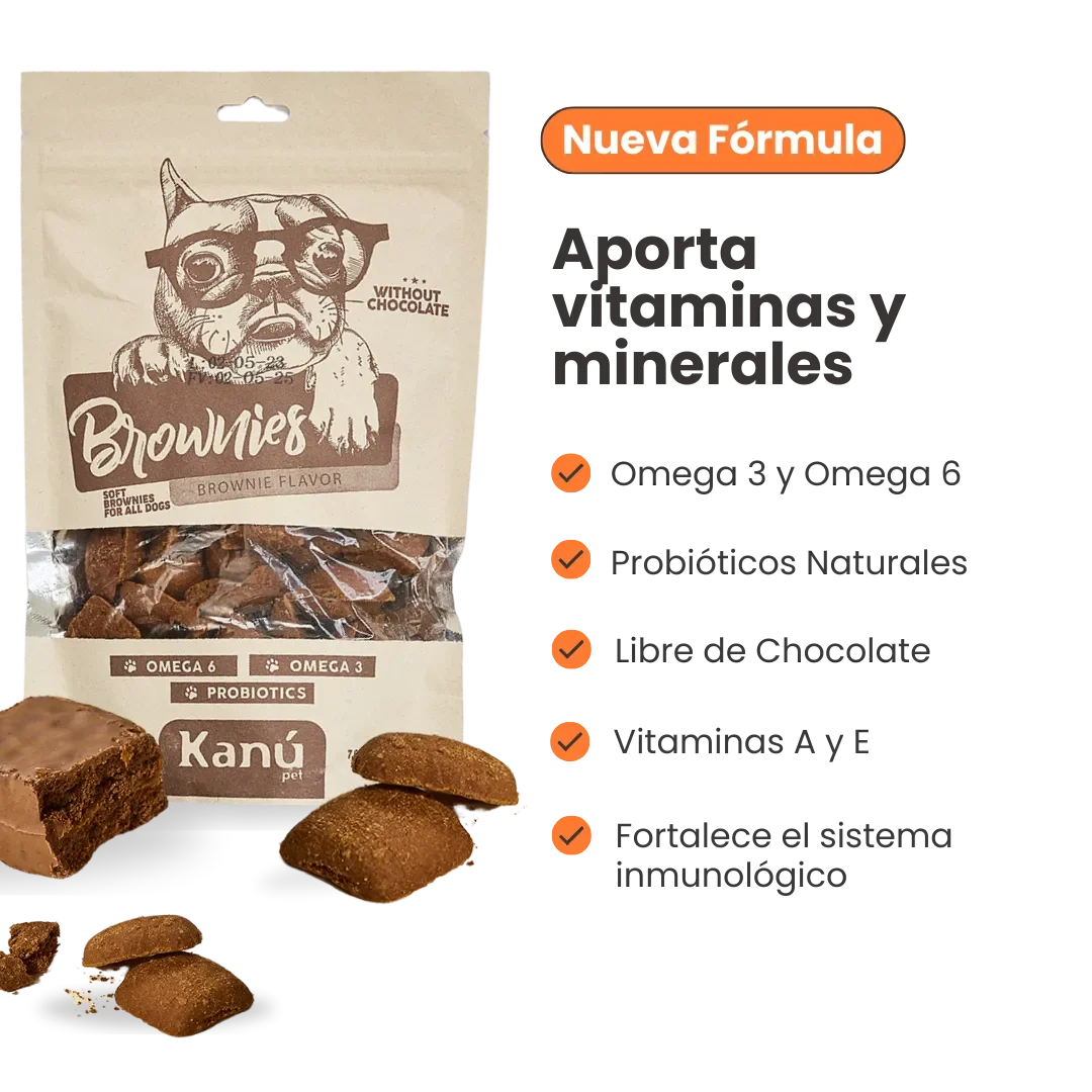 Galletas Brownies Kanu Pet para perros