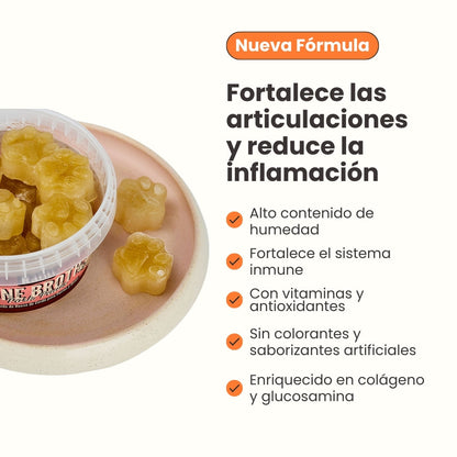 Snack Huellas de Caldo de Hueso Cerdo Kanu Pet para Perros y Gatos