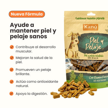 Snacks Galletas Kanu Pet Piel y Pelaje Para Perro