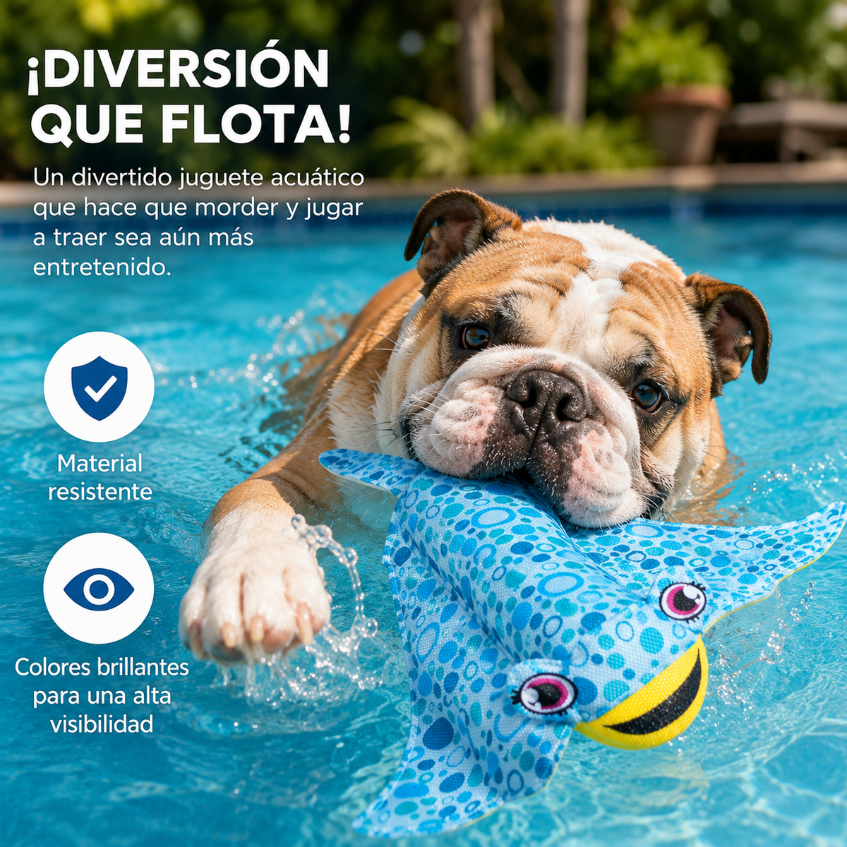 Juguete Interactivo Raya Flotante Kanu Pet para Perro