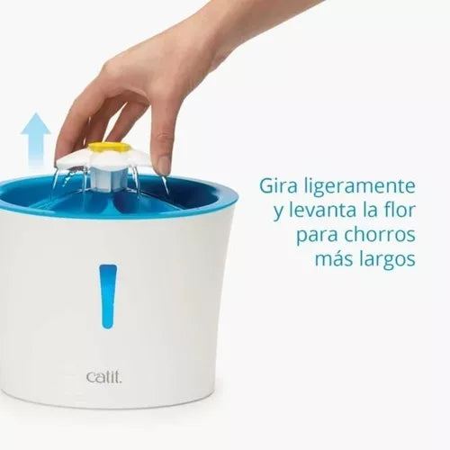 Catit 2.0 Fuente Flor Con Luz Led Para Gato